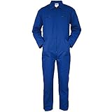 Carson Classic Workwear KTH737.A Carson Rallye Overall aus reiner Baumwolle, Royal, 48