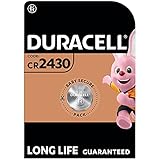 Duracell Specialty 2430 Lithium-Knopfzelle 3 V, 1er-Packung (CR2430 /DL2430) entwickelt für die Verwendung in Schlüsselanhängern, Waagen, Wearables und medizinischen G