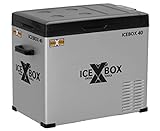 Cross TOOLS ICEBOX 40, elektrische Kompressor-Kühlbox & Gefrierbox, 40 Liter Fassungsvermögen, kühlt & friert bis -20°, ideal für PKW, Camper & Boote, 65 x 37,5 x 42,7