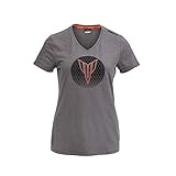 Yamaha - MT- Shirt Damen | T-Shirt in grau und schwarz (L, Grau)