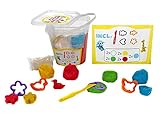 Kinderknete Knetmasse-Set, Spielknete Bastelset für Kinder, Knetgummi mit Ausstechformen (Knete 15 Teile)
