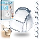Premium Eckenschutz, Kantenschutz Transparent für Baby und Kinder mit Extra Kleber - Kinderschutz Extra Weich für Glastisch, Tisch und Möbel & Eckschutz selbstklebend - Tischkantenschutz (16 Stück)