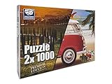 Spielefabrik Ravensburg Puzzle 2 x 1000 Teile - Premium Urlaubs Edition - 2 Motive insgesamt 2000 T