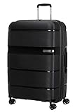 American Tourister Linex - Spinner L Koffer, 76 cm, 102 L, Schwarz (Vivid Black)