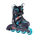 K2 Inline Skates RAIDER BOA Für Jungen Mit K2 Softboot, Black - Turquoise, 30E0201