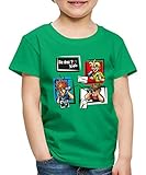 Spreadshirt Die DREI Fragezeichen Kids Detektive und Gadgets Kinder Premium T-Shirt, 122-128, Kelly G