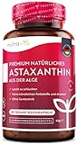16 mg natürliches Astaxanthin - Hochdosiert - Aus der hochwertigen Mikroalge Haematococcus Pluvialis - Hochdosierte Kapseln mit Oxidationsschutz - 4 Monatsvorrat - Laborgeprü