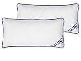 Badenia Bettcomfort Irisette Body Contour Kopfkissen 2er-Set, Microfaser, 40 x 80 cm, weiß / b