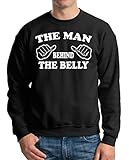 Milky Way Tshirts Männer Der Mann hinter dem Bauch Sweater Dad Maternity Sweatshirt Small Schw