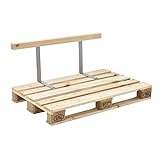 [en.casa] Rückenlehne für Euro-Paletten-Sofa massiv Holzoptik DIY Möb