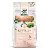 Wildes Land - 1,2 kg - Trockenfutter für Katzen - Huhn und Lachs - Getreidefreie Rezeptur - Hoher Fleischanteil - In Deutschland zubereitet - Hoher Eiweißanteil - Natürliche Z