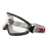 3M 2890SA Vollsichtbrille, 2890er Serie, AF, UV, A, ohne Belüftungsschlitze (gasdicht),