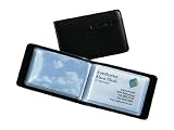 Visitenkarten-Etui VZ170 schwarz matt 20 Hüllen bis zu 40