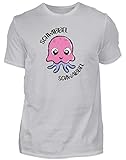 Schwibbel schwabbel süße Qualle Strand Kinder Quallen T-Shirt Urlaub - Herren Shirt -3XL-Grau (Meliert)