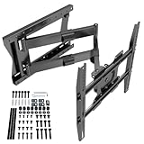 XTRARM TiTon F 80 cm Wandabstand, TV Wandhalterung, Langer Schwenkarm, neigen, schwenken, rotieren, ausziehen, TV ca. 32-75 Zoll bis 60kg, bis VESA 400x400mm, TV-Halterung