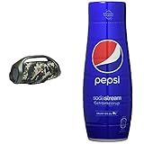 JBL Boombox 2 in Camouflage – Wasserdichter Bluetooth-Lautsprecher mit Indoor- und Outdoor-Modus & SodaStream Sirup Pepsi Cola - 1x Flasche ergibt 9 Liter Fertiggetränk, 440