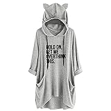 GFGHH Oversized Teddy Hoodie Damen Plüschmantel Mit Taschen, Fleece Plüschjacke Pullover Kapuzenpullover Sweater Outwear Warm Winterjacke Oversize Fleecejacke Kapuzenjacke Jacke Pulli Kuscheljack