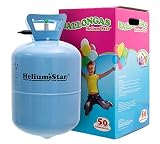 Helium Ballongas HeliumStar Einwegflasche für bis zu 50 Luftballons 25cm Ø o. 27 Folienballons 45cm Ø Geburtstag Party H