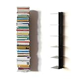 Haseform Bücherturm 90 cm (für 1 m Bücher) anthrazit Bücherregal Wandreg