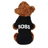 Haustier Kleidung,SUCES Hündchen Katze Weste T-Shirt Bekleidung Kleidung Haustier T-Shir Hundekostüm Weiches und Bequemes Hund Pullover für Kleine und Mittlere Hunde Katze Welpen (M, Black)