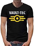 TShirt-People Vault Tec V-Kragen T-Shirt Herren L Königsb