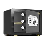 KDMB Safe Box Schwarz Haushaltsspeicher Schließfach Ganzstahl In die Wand In den Schrank Büro Aktenschrank 25CM / 30CM / 45CM Truhe (Größe : 30CM)