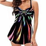 Badeanzug MäDchen - Badeanzug Mit Shaping Effekt Figurformend Bauchweg Monokinis Bauchweg FüR Mollige Badebekleidung Sommer Klassisches Strand Schwimmanzug
