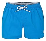bugatti® - Kurze Herren Badeshorts in blau, grün, Marineblau, rot, schwarz oder türkis (M, French Blue)