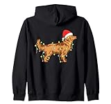 Weihnachtslichter Golden Retriever für Hundeliebhaber, lustiges Geschenk Kapuzenjack