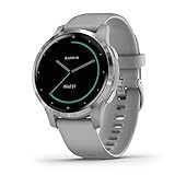 Garmin Vivoactive 4S Smartwatch, Silberfarben, Silikonarmbänder, Klasse A+ (Renewed)