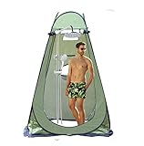 Camping Duschzelt, Parkarma Privatsphäre Zelt Camping-Toilettenzelt Wickelzelt für Camping Backpacking Wanderstrand Outdoor 150 * 150 * 190CM (Grün)