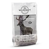 Wildcraft - 12 kg - Trockenfutter für Hunde - getreidefrei - Freilandhirsch mit Süßkartoffel - Monoprotein - Hoher Fleischanteil - Schonend geback