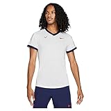Nike Mens RAFA MNK DFADV SS TOP T-Shirt, White/Binary Blue/Binary Blue/Chile red, L