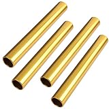 MissZM Leichtathletik-Relais-Stöcke aus Aluminium, für Renn-Team, korrosionsbeständig, hohe Festigkeit, glatte Oberfläche, geeignet für Outdoor-Sportarten, Praxis-Athleten (4 Gold)