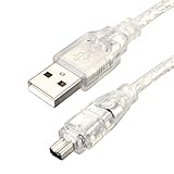 Herfair USB-Stecker auf Firewire IEEE 1394 4-poliger Stecker iLink-Adapterkabel für DCR-TRV75E DV 1 m USB-Firewire-Kab