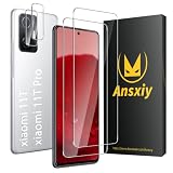 Für Xiaomi 11T/ 11T Pro 5G Panzerglas[2+2 Stück] [HD-Klar] [3D vollständige Abdeckung] [9H Härte] [Anti-Bläschen] [Anti-Kratzen] 2 Stück Panzerglas Original, 2 Stück Kamera Schutzfolie Orig