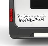 Pegatina Promotion Wohnmobil Wohnwagen Aufkleber Spruch Das Leben ist zu kurz für irgendwann Typ2 ca 35cm Sticker Autoaufkleb