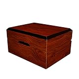 ZHUANYIYI Holz Uhrenbox Holz Aufbewahrungsbox Schmuckschatulle Geschenk-Box PU-Leder Futter Ex