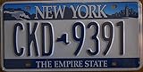Fabbri US-Kennzeichen, Bundesstaat New York, Nachbildung, Maße: 31 x 16 