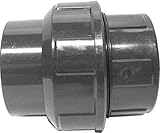 STEMAX-Wassertechnik: PVC-Klebefittings, Verschraubung, klebemuffe x klebemuffe, Größe: 50mm x 50