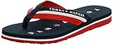 Tommy Hilfiger Damen Tommy Loves NY Beach Sandal Zehentrenner, Midnight 403, 40 EU
