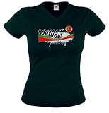 World-of-Shirt Portugal Damen T-Shirt Vintage Trikot|S