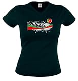 World-of-Shirt Portugal Damen T-Shirt Vintage Trikot|XL