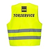 korntex / Fassbender-Druck Warnweste GELB Sicherheitsweste Weste Torservice (Torservice 10er Paket)