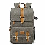 Dongxiao Business Notebook Tasche Kameratasche wasserdichter Kamera-Rucksack für Frauen und Männer passt 15,6' Laptop mit USB Port Canvas Fotograf Bag Stilvolle Computer T