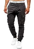 Indicode Herren Alex Cargohose aus Baumwolle mit 6 Taschen | Lange Regular Fit Cargo Hose Baumwollhose Freizeithose Wanderhose Trekkinghose Men Pants Outdoorhose für Männer Iron XL