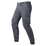 Herren Cargohose Herbst Einfache Einfarbig Temperament Freizeithose Fashion Multi-Pocket Cargohose 34