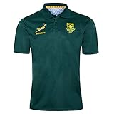 Rugby Jersey,2019 World Cup South Africa Männer Rugby Uniform,Frauen Outdoor Casual T-Shirts, Hommes Polo Shirt,Grün,4XL