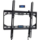 TV Wandhalterung für die meisten 23-55 Zoll Flach und Curved Fernseher, neigbare TV Halterung Max. VESA 400 x 400 mm, bis zu 50 kg