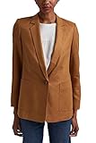 edc by ESPRIT Damen 031CC1G306 Blazer, 235/CARAMEL, M